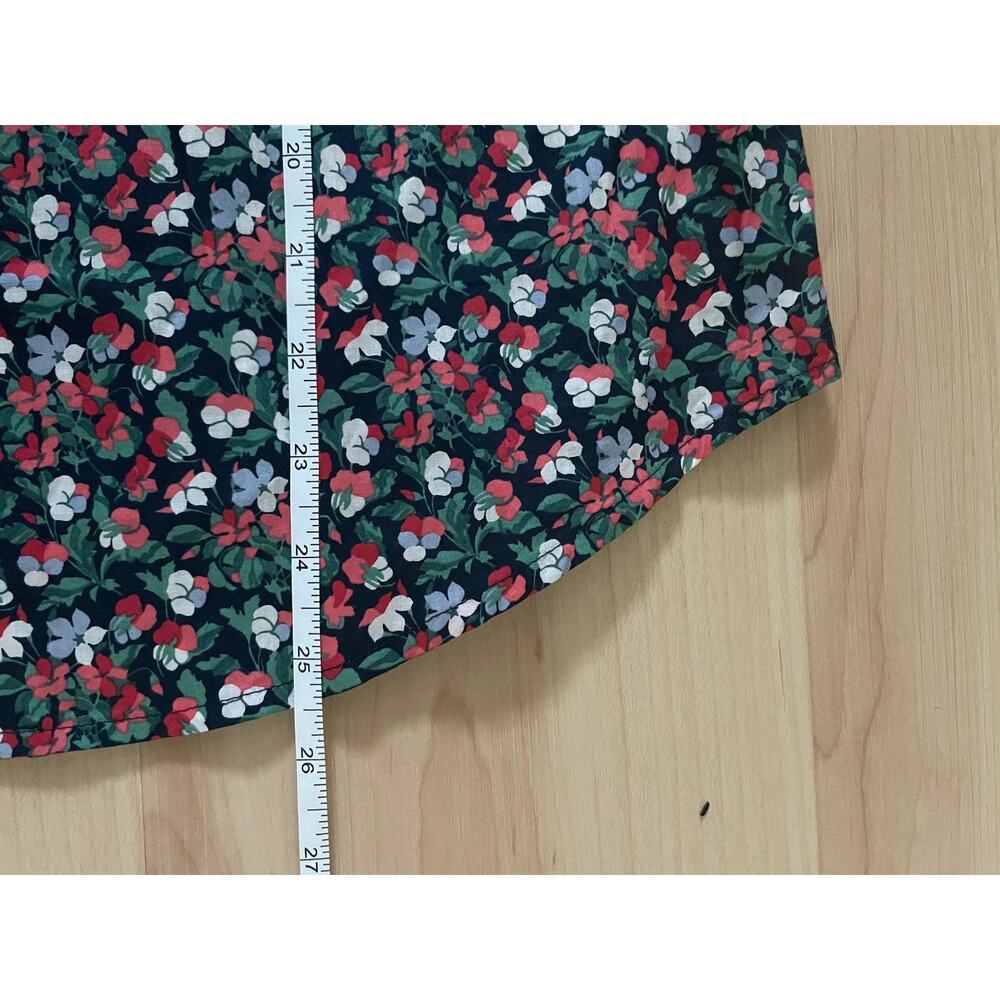 J. Crew x Liberty Sarah Floral Perfect Shirt long sleeve/Black/10 - Picture 7 of 8